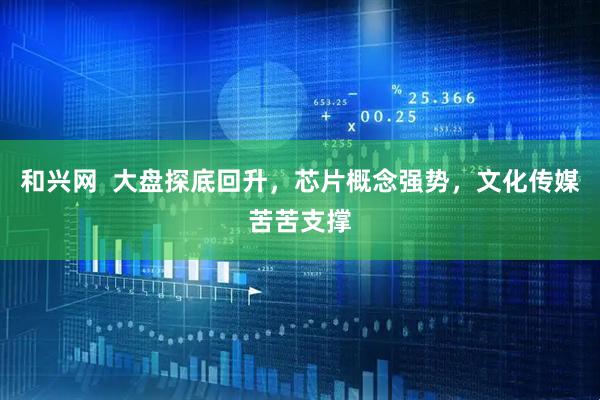 和兴网  大盘探底回升，芯片概念强势，文化传媒苦苦支撑