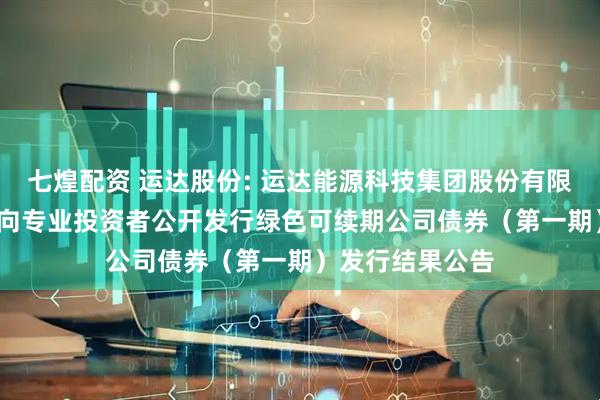 七煌配资 运达股份: 运达能源科技集团股份有限公司2025年面向专业投资者公开发行绿色可续期公司债券（第一期）发行结果公告